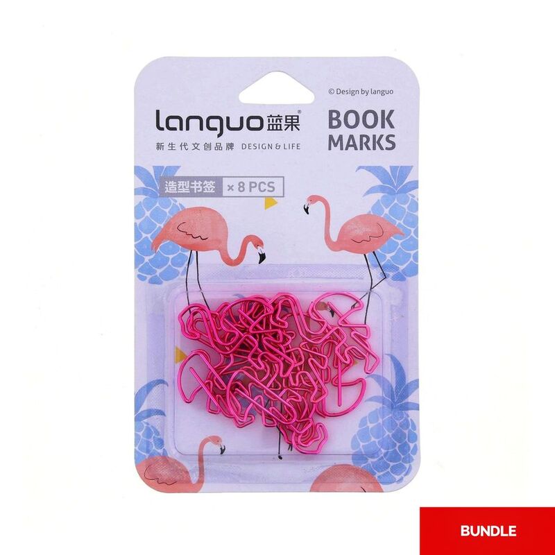 Languo Creative Flamingo Metal Bookmark (Bundle of 2) Languo Creative Flamingo Metal Bookmark (Bundle of 2)