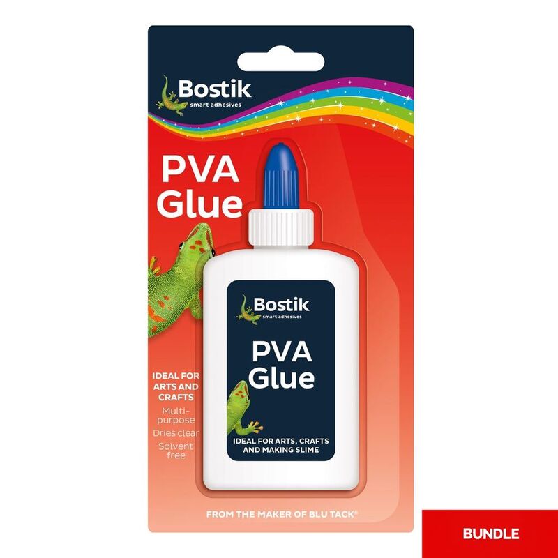 Bostik PVA Glue 118ml Plastic Bottle (Bundle of 2)