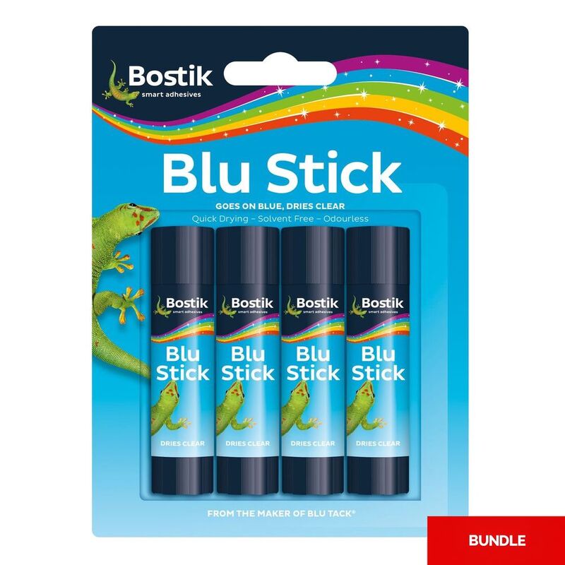 Bostik Blu Stick 8g (4 Pack) (Bundle of 2)