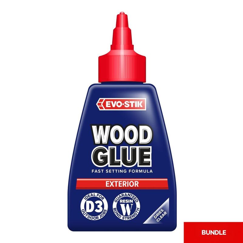Bostik Wood Glue - Exterior Use - 125ml (Bundle of 2)