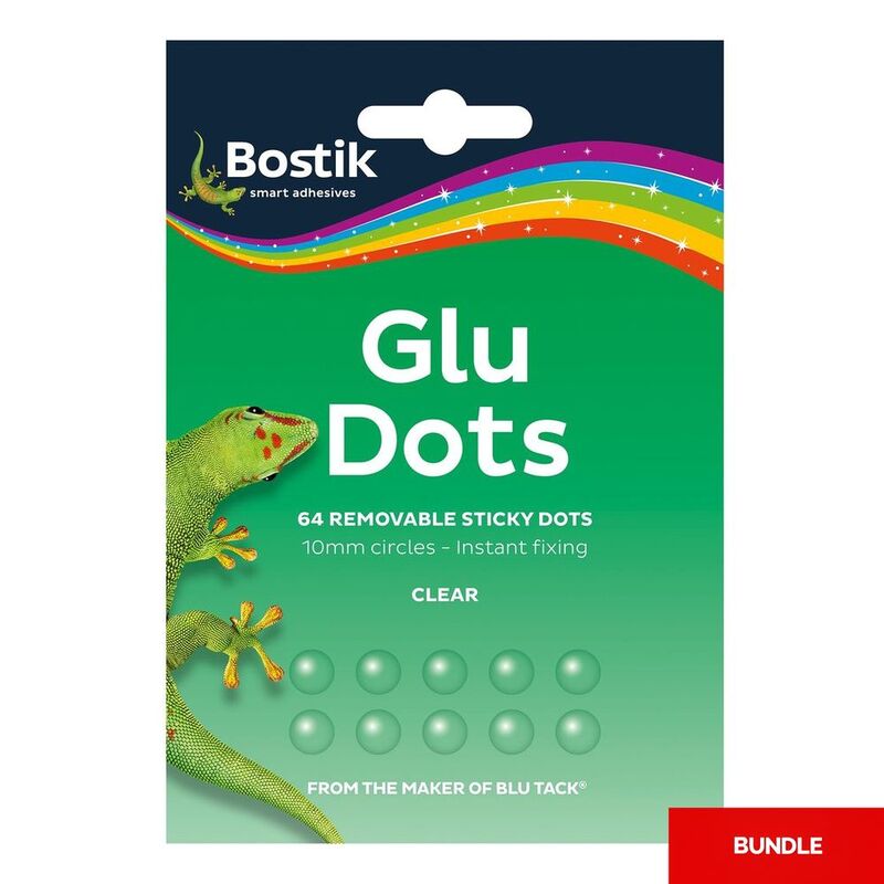 Bostik Glu Dots (64 Dots) - Removable (Bundle of 2)
