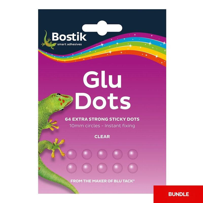 Bostik Glu Dots (64 Dots) - Extra Strong (Bundle of 2)