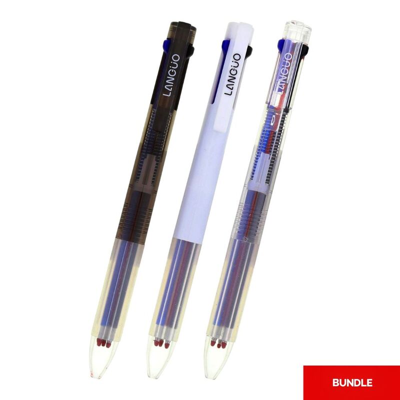 Languo Simple Series 3-Color Ball Pen (Assorted - Includes 1) (Bundle of 2) Languo Simple Series 3-Color Ball Pen (Assorted - Includes 1) (Bundle of 2)
