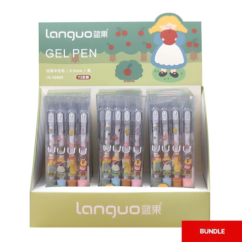 Languo Little Girl Press Gel Pens (Set of 4) (Bundle of 2) Languo Little Girl Press Gel Pens (Set of 4) (Bundle of 2)