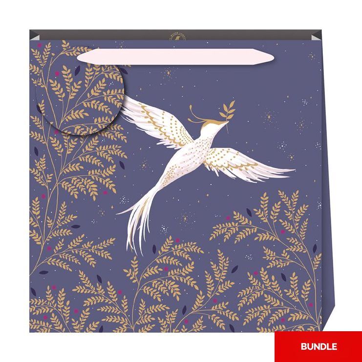 Sara Miller Golden Winter Dove Small Bag (13 x 13 x 7cm) (Bundle of 2) Sara Miller Golden Winter Dove Small Bag (13 x 13 x 7cm) (Bundle of 2)