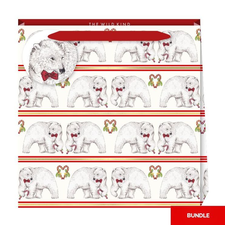 The Wild Kind London Polar Bear Small Bag (13 x 13 x 7cm) (Bundle of 2) The Wild Kind London Polar Bear Small Bag (13 x 13 x 7cm) (Bundle of 2)