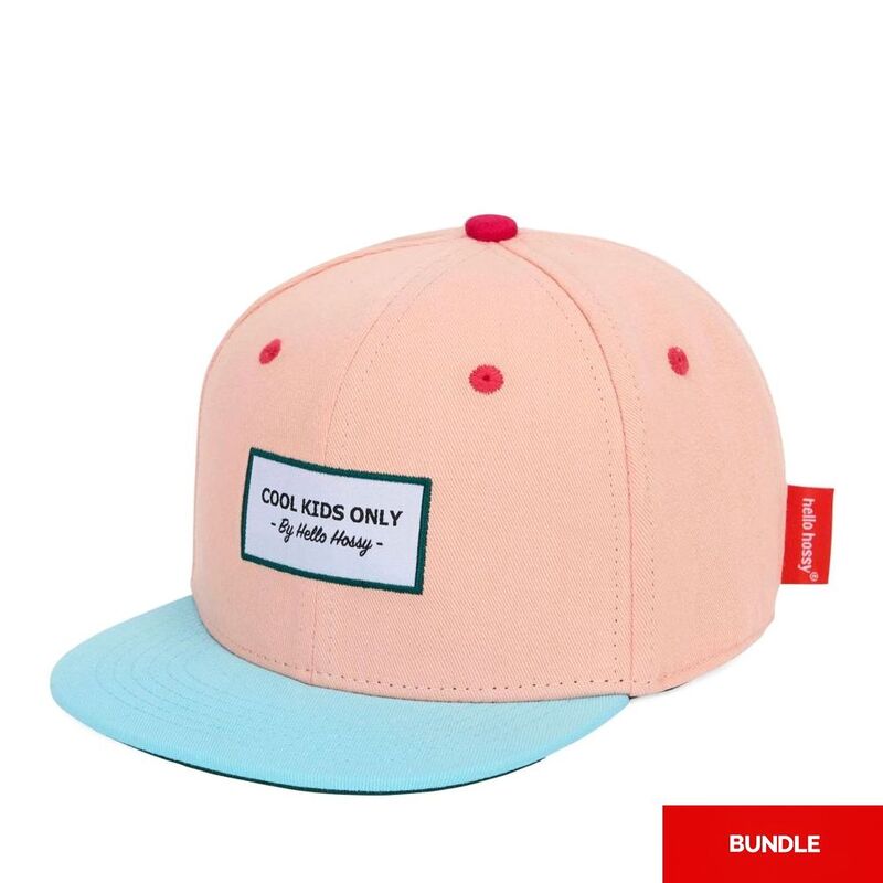 Hello Hossy Mini Jolly Kids Cap - Peach/Blue 2-5 Years (52 cm) (Bundle of 2) Hello Hossy Mini Jolly Kids Cap - Peach/Blue 2-5 Years (52 cm) (Bundle of 2)