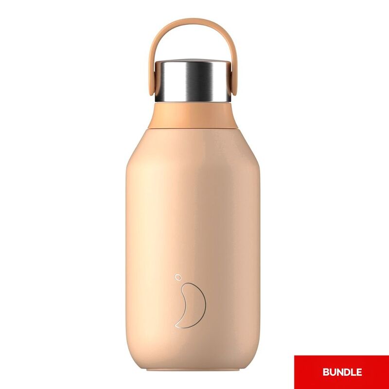 Chilly's Bottle Series 2 Peach Orange 350ml (Bundle of 2)