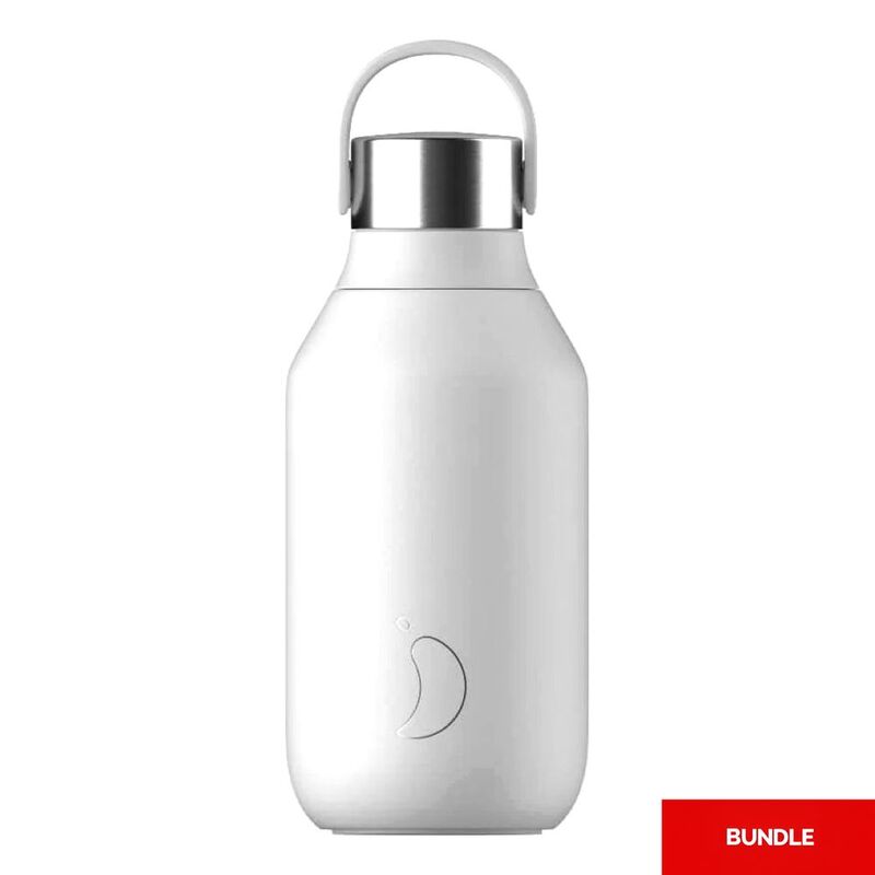Chilly's Bottle Series 2 Arctic White 350ml (Bundle of 2)