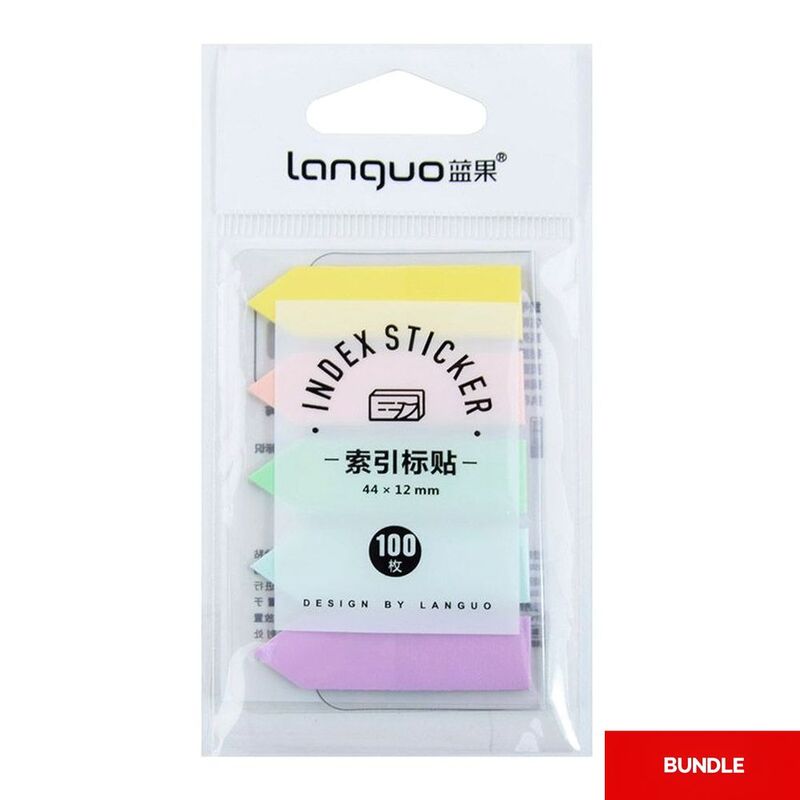 Languo Colorful Sticker Notes (12 x 44 mm) (Bundle of 3)