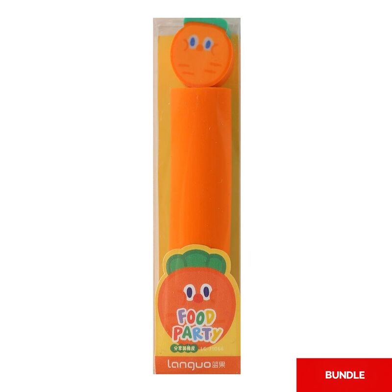 Languo Carrot Creative Eraser (Bundle of 3) Languo Carrot Creative Eraser (Bundle of 3)