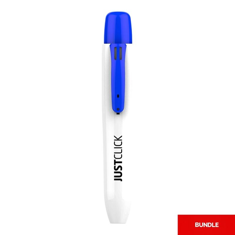 Morris Just Click Whiteboard Marker L - Blue (Bundle of 3) Morris Just Click Whiteboard Marker L - Blue (Bundle of 3)