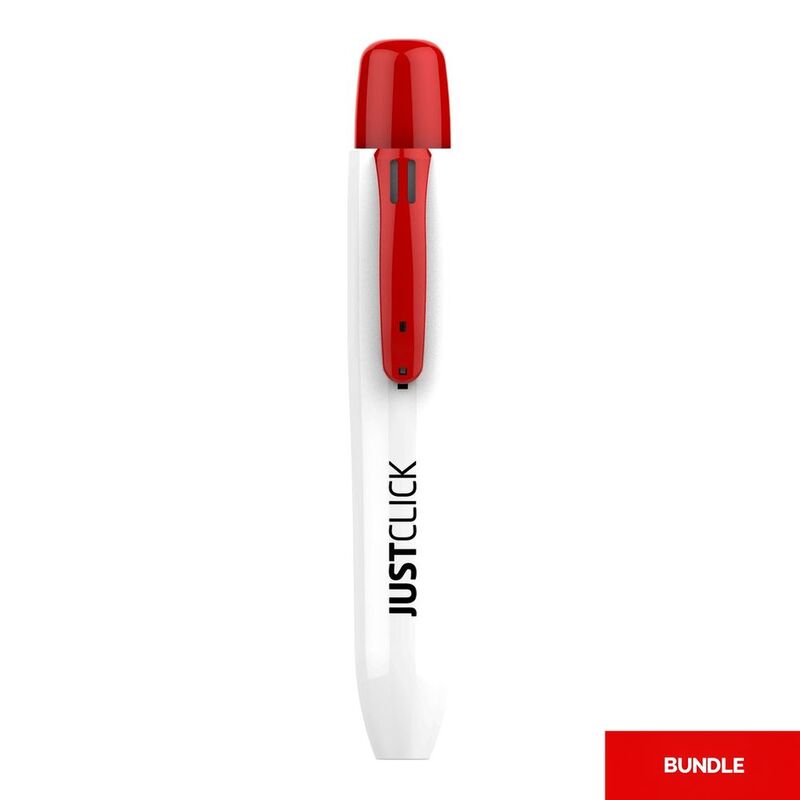 Morris Just Click Whiteboard Marker L - Red (Bundle of 3) Morris Just Click Whiteboard Marker L - Red (Bundle of 3)