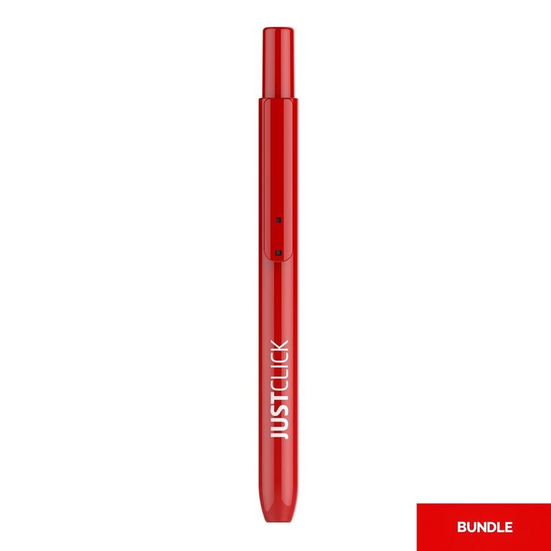 Morris Just Click Permanent Marker S - Red (Bundle of 3)