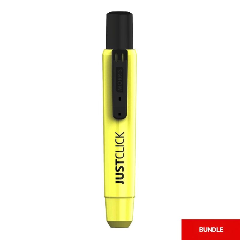 Morris Just Click Permanent Marker M2 - Black (Bundle of 3)