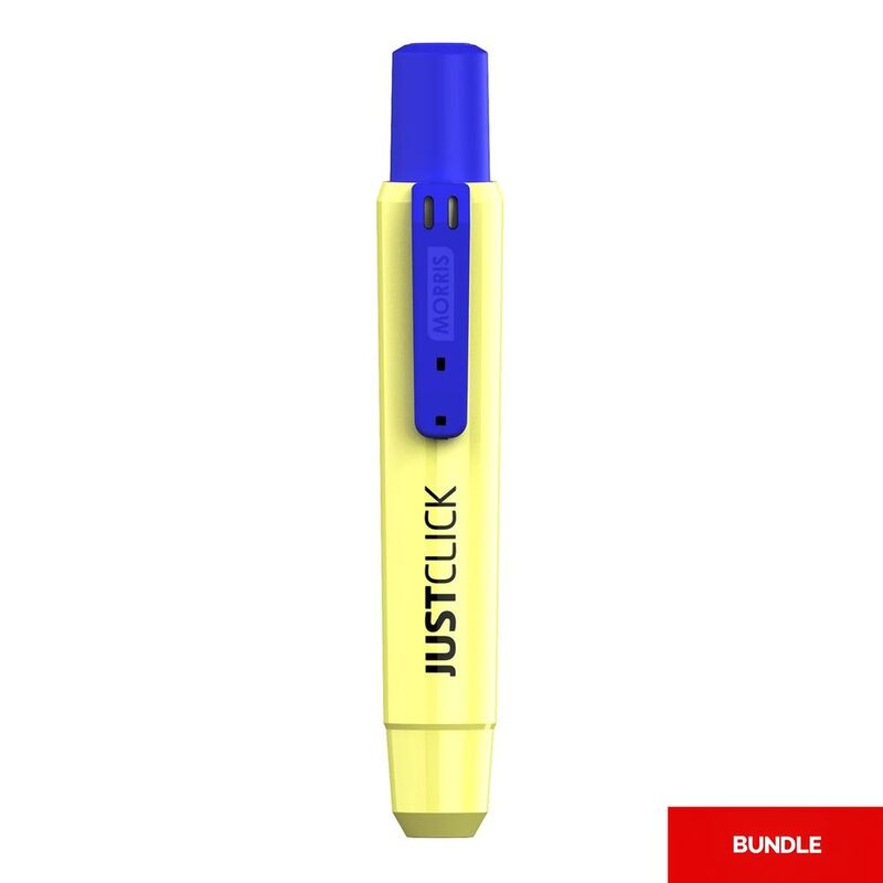 Morris Just Click Permanent Marker M2 - Blue (Bundle of 3)