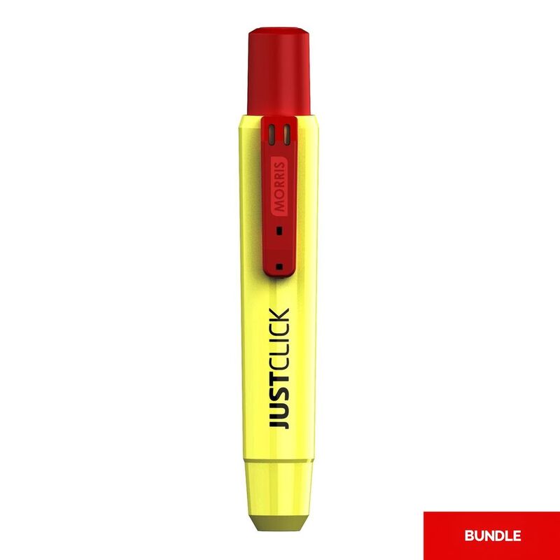 Morris Just Click Permanent Marker M2 - Red (Bundle of 3)