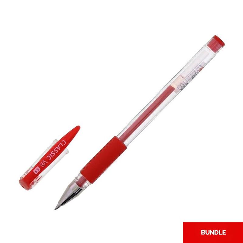 Languo European Standard Gel Pen - Red Ink (Bundle of 3)
