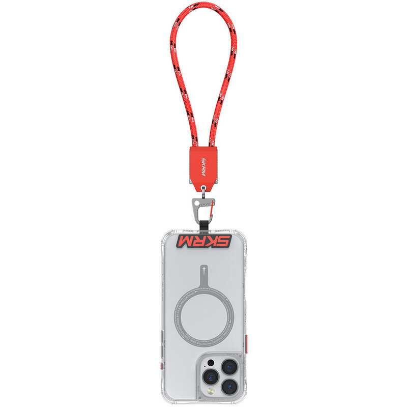Skinarma Dyno Ve 2-In-1 Handstrap And Charging Cable (C-To-C) - Vermilion