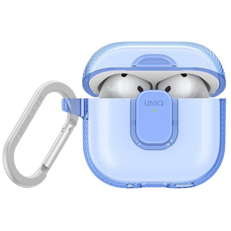 UNIQ Glase Pro Airpods 4th Gen Lock Case - Cloudy Blue UNIQ Glase Pro Airpods 4th Gen Lock Case - Cloudy Blue