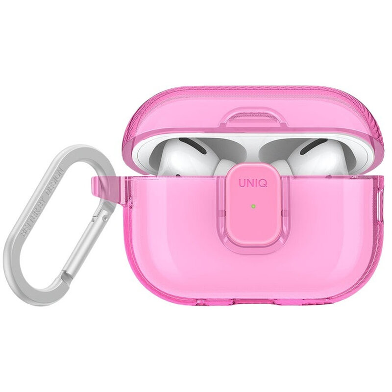 UNIQ Glase Pro Airpods Pro 2Nd Gen Lock Case - Candy Pink UNIQ Glase Pro Airpods Pro 2Nd Gen Lock Case - Candy Pink