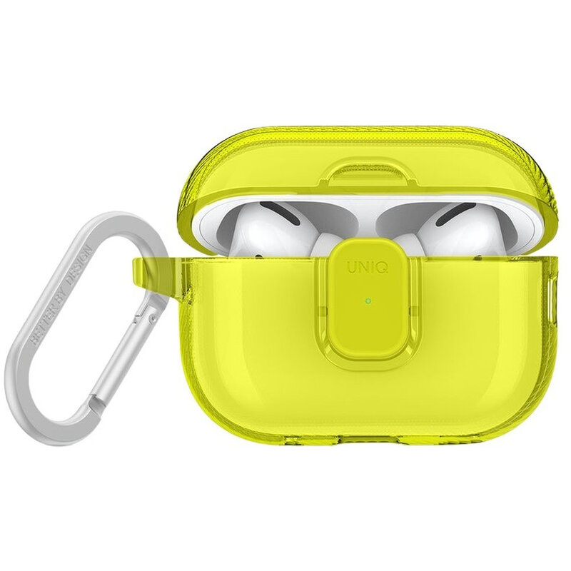 UNIQ Glase Pro Airpods Pro 2nd Gen Lock Case - Light Lime UNIQ Glase Pro Airpods Pro 2nd Gen Lock Case - Light Lime