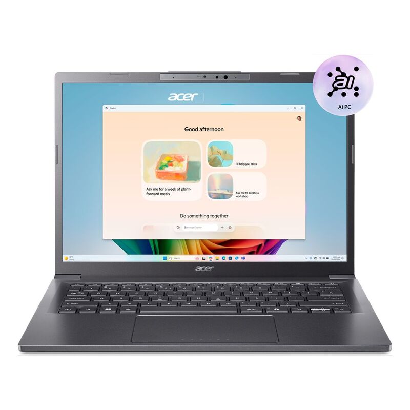 Acer Aspire 14 AI Laptop - Intel Core Ultra 7 256V/ 16GB/ 1TB SSD/ Shared/ 14-Inch WUXGA IPS Touch/ 1920 x 1200/ 60Hz/ Windows 11 Home Acer Aspire 14 AI Laptop - Intel Core Ultra 7 256V/ 16GB/ 1TB SSD/ Shared/ 14-Inch WUXGA IPS Touch/ 1920 x 1200/ 60Hz/ Windows 11 Home