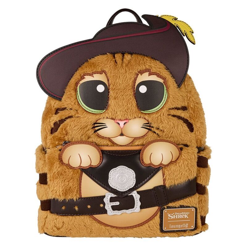 Loungefly Leather Dreamworks Shrek Puss In Boots Cosplay Mini Backpack Loungefly Leather Dreamworks Shrek Puss In Boots Cosplay Mini Backpack