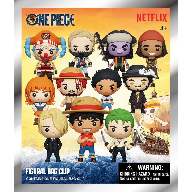 Monogram One Piece Netflix 3D Foam Plush Bag Clip Series 1 Monogram One Piece Netflix 3D Foam Plush Bag Clip Series 1