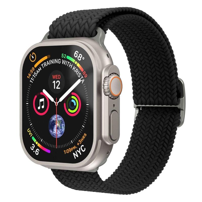 Vonmahlen Woven Loop For Apple Watch 44/45/46/49mm- One Size - Black Vonmahlen Woven Loop For Apple Watch 44/45/46/49mm- One Size - Black