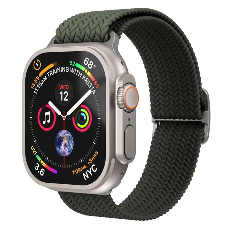 Vonmahlen Woven Loop For Apple Watch 44/45/46/49mm- One Size - Olive
