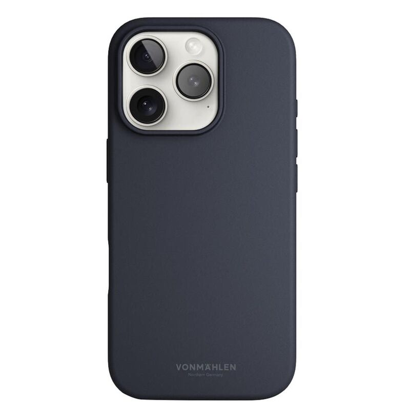 Vonmahlen Soft Silicone Case For iPhone 16 Pro - Navy
