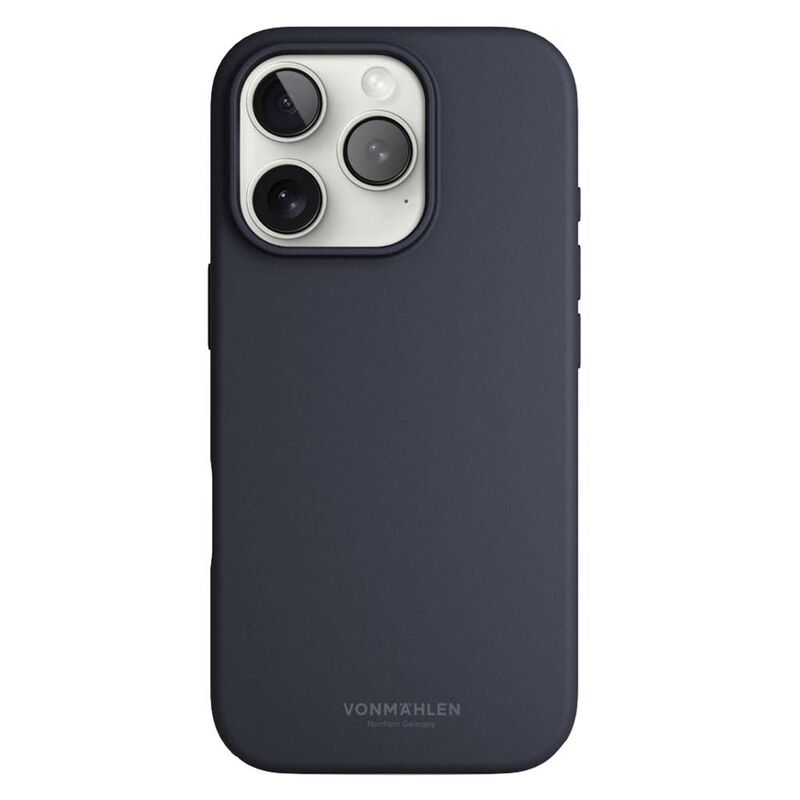 Vonmahlen Soft Silicone Case For iPhone 16 Pro Max - Navy