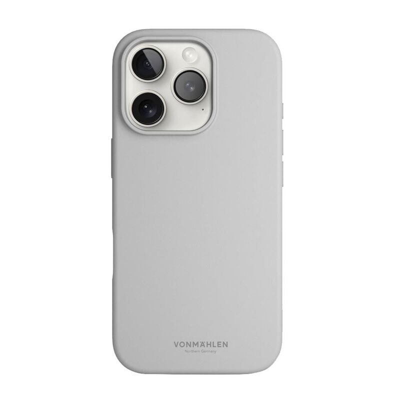 Vonmahlen Soft Silicone Case For iPhone 16 Pro Max - Light Grey Vonmahlen Soft Silicone Case For iPhone 16 Pro Max - Light Grey