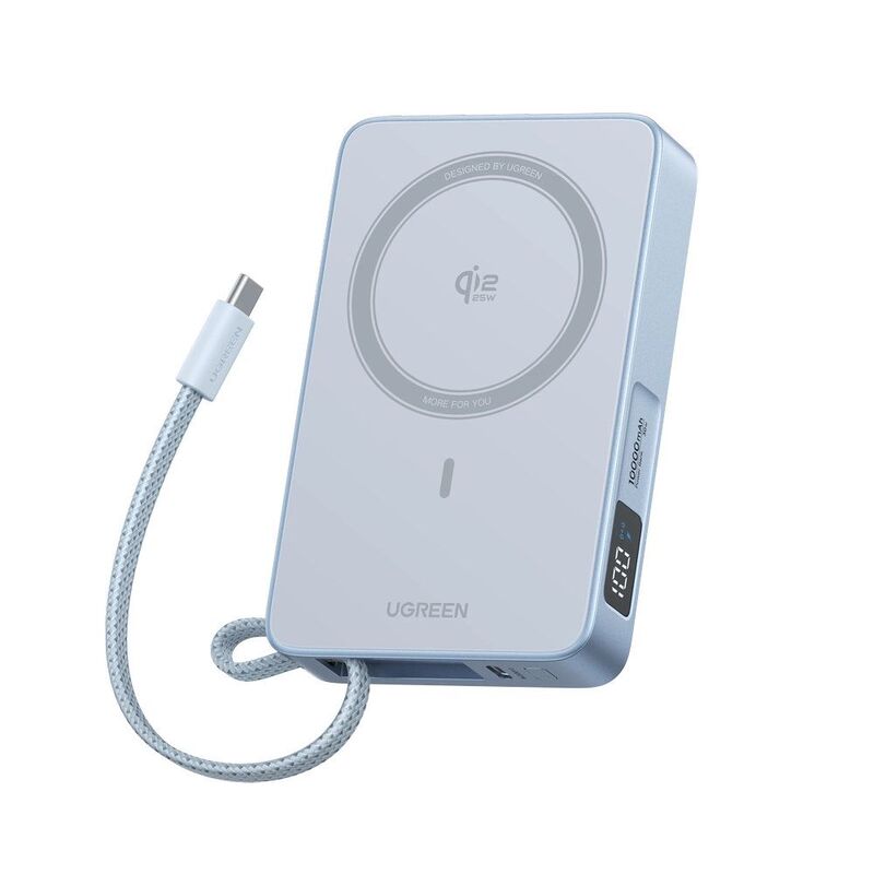 Ugreen 2-In-1 Qi2.2 25W Magnetic Wireless Power Bank - Space Grey Ugreen 2-In-1 Qi2.2 25W Magnetic Wireless Power Bank - Space Grey