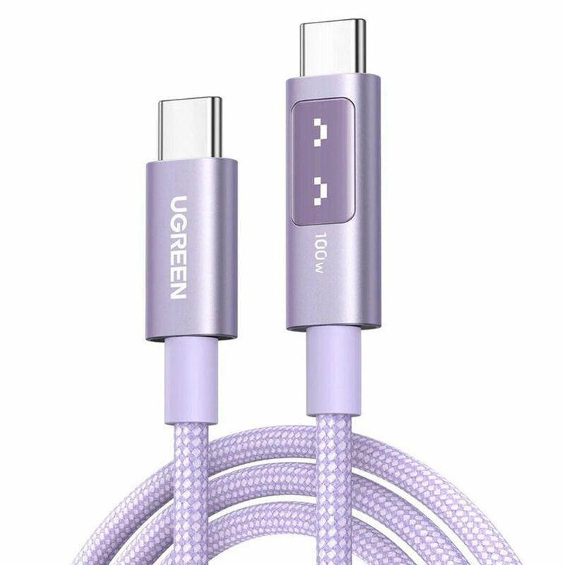 Ugreen Uno USB-C to USB-C PD Fast Charging Cable Purple - 2M Purple