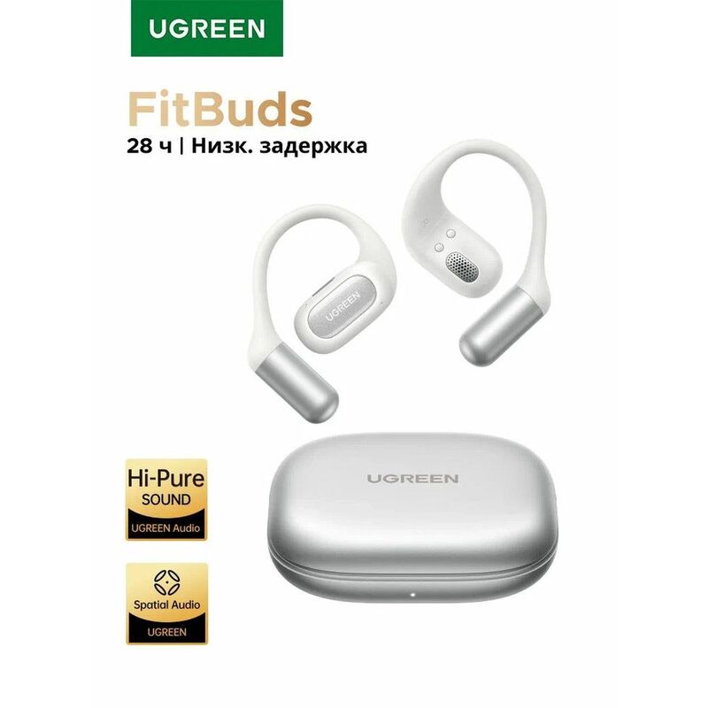 Ugreen Fitbuds Open-Ear Eabuds - White Ugreen Fitbuds Open-Ear Eabuds - White