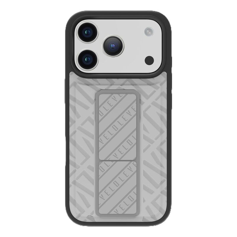 Levelo Morphix Cuero Gripstand Case For iPhone 17 Pro - Cloud Grey