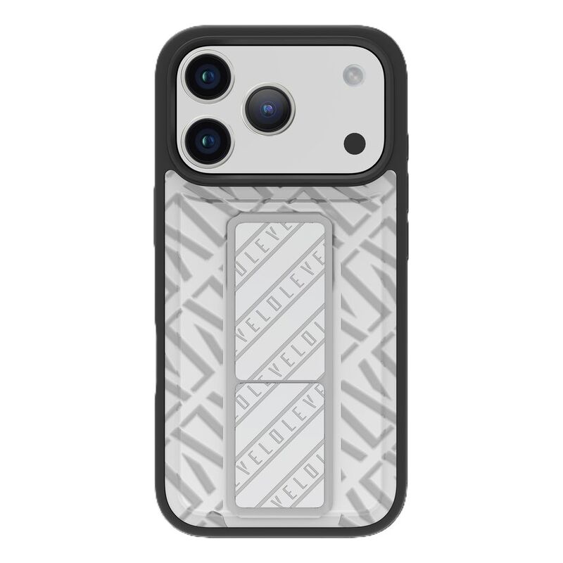 Levelo Morphix Cuero Gripstand Case For iPhone 17 Pro - Silverstone
