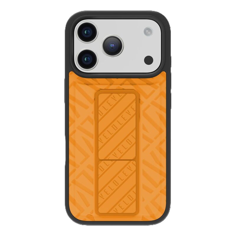 Levelo Morphix Cuero Gripstand Case For iPhone 17 Pro Max - Sunrise Orange