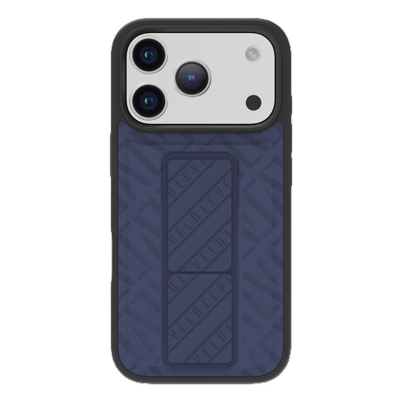 Levelo Morphix Cuero Gripstand Case For iPhone 17 Pro Max - Midnight Blue
