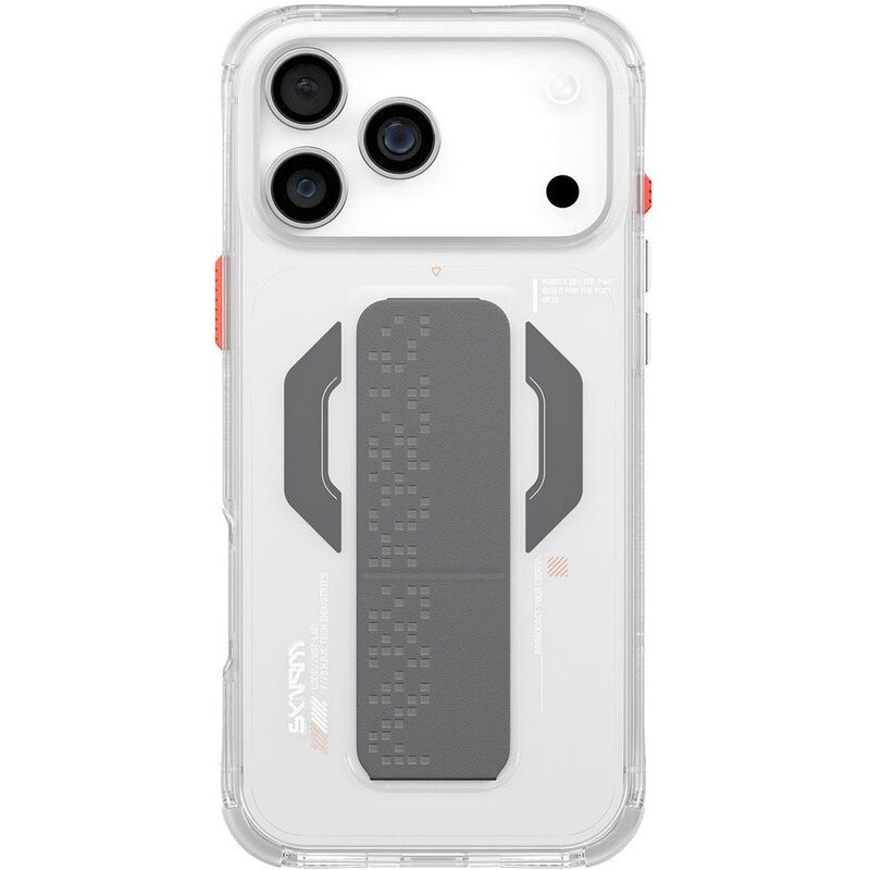 SkinArma iPhone 17 Pro 6.9-Inch (2025) Haxa (Mag-Charge + Grip-Stand) - Clear