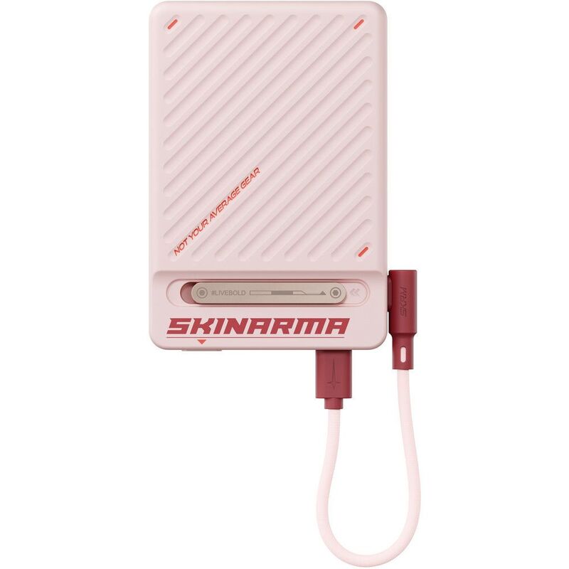 SkinArma Magnetic Powerbank With Integrated Stand 10000 mAh 20W USB-C PD Arc - Pink SkinArma Magnetic Powerbank With Integrated Stand 10000 mAh 20W USB-C PD Arc - Pink