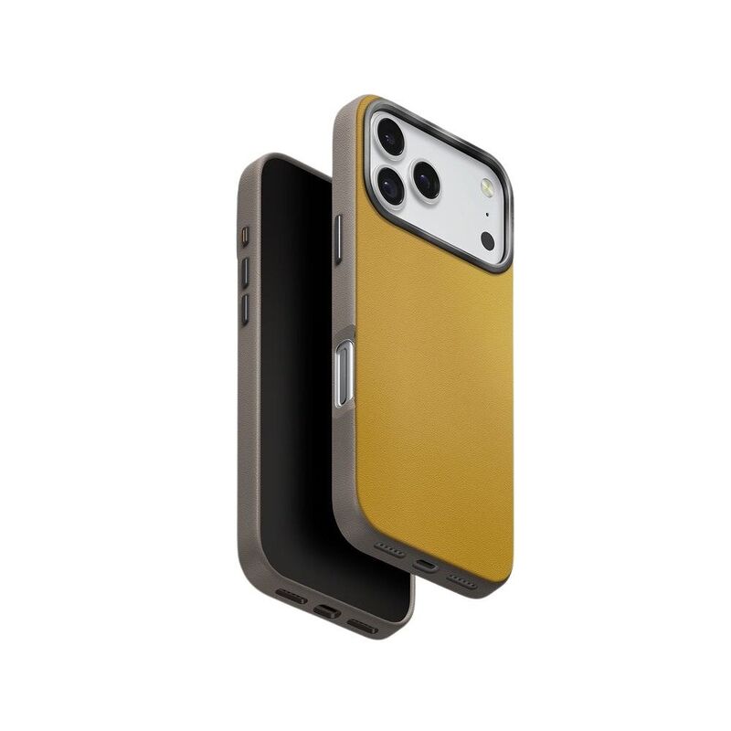 UNIQ Hybrid iPhone 17 Pro 6.3-Inch (2025) MagClick Charging Lyden Ds - Canary Yellow