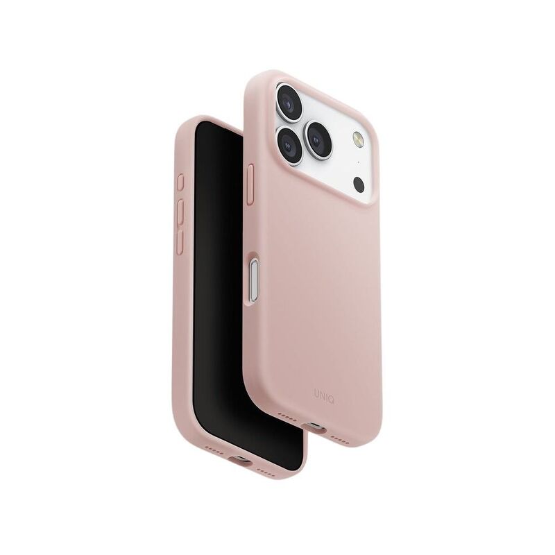 UNIQ Hybrid iPhone 17 Pro 6.3-Inch (2025) MagClick Charging Lino - Blush Pink UNIQ Hybrid iPhone 17 Pro 6.3-Inch (2025) MagClick Charging Lino - Blush Pink