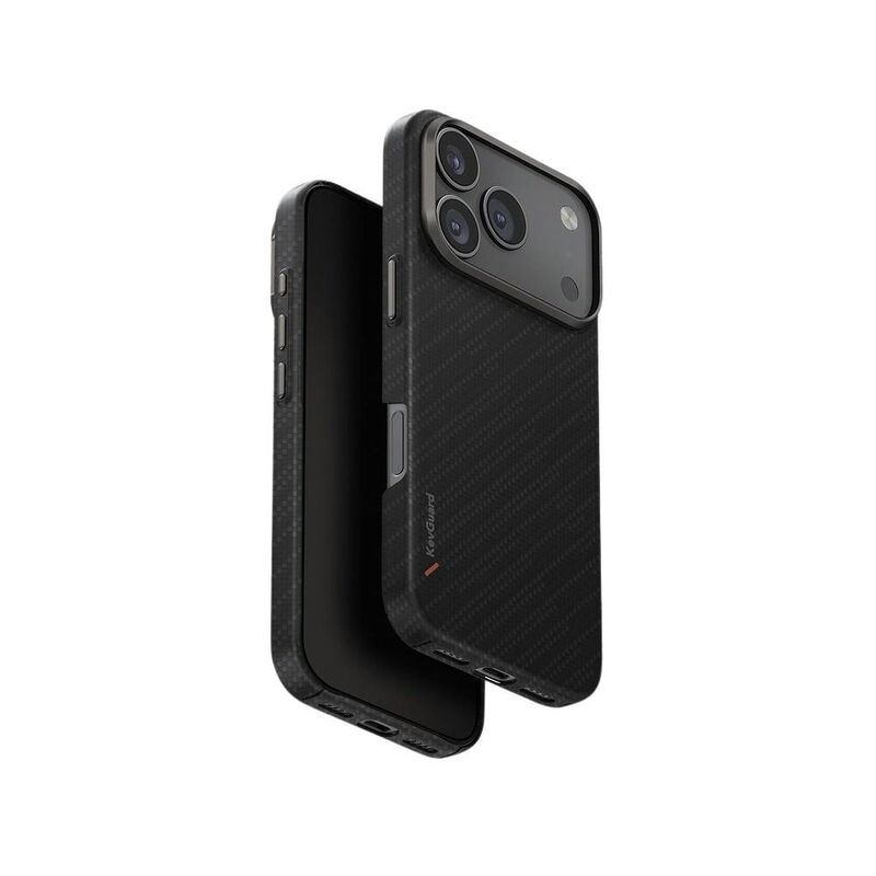 UNIQ Hybrid iPhone 17 Pro 6.3-Inch (2025) MagClick Charging Keva Edge - Carbon Black UNIQ Hybrid iPhone 17 Pro 6.3-Inch (2025) MagClick Charging Keva Edge - Carbon Black