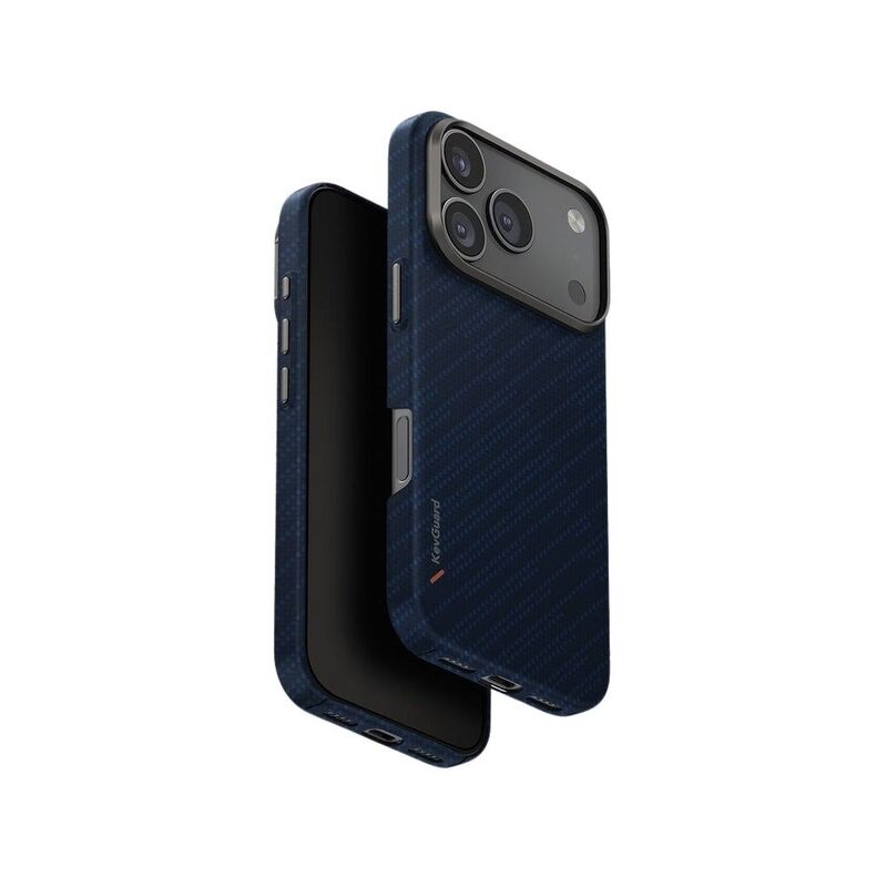 UNIQ Hybrid iPhone 17 Pro 6.3-Inch (2025) MagClick Charging Keva Edge - Trance Blue UNIQ Hybrid iPhone 17 Pro 6.3-Inch (2025) MagClick Charging Keva Edge - Trance Blue