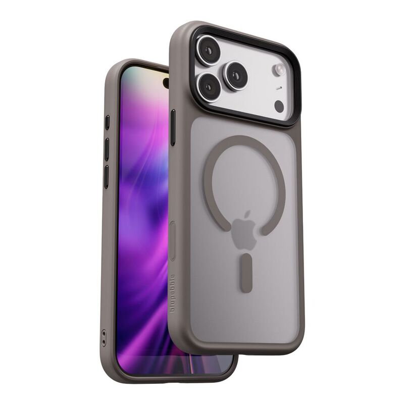 Blupebble Hybrid Matte Case With Magsafe For iPhone 17 Pro Max - Grey