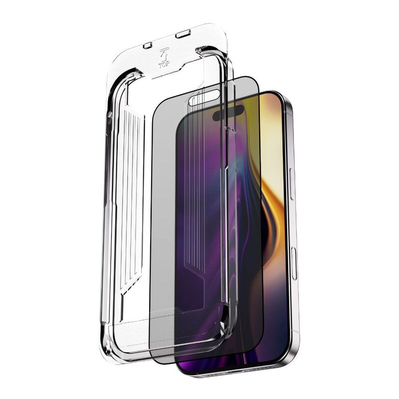 Blupebble Graphene Rock Series Tempered Glass 2.5D For iPhone 17 Pro - Privacy Blupebble Graphene Rock Series Tempered Glass 2.5D For iPhone 17 Pro - Privacy