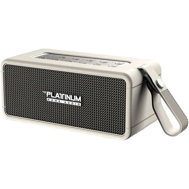 Platinum Karaoke Apollo XL Portable Bluetooth Speaker - White Platinum Karaoke Apollo XL Portable Bluetooth Speaker - White